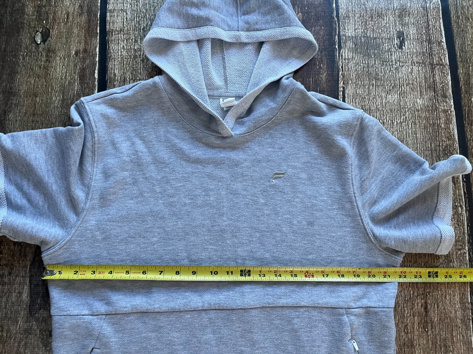 FABLETICS SHORT SLEEVE WORKOUT PULLOVER TERRY HOO… - image 8