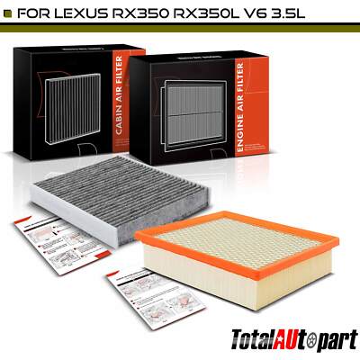 Engine & Activated Carbon Cabin Air Filter for Lexus RX350 2016-2022 RX350L