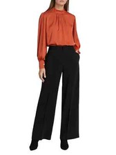 NWT $325 Elie Tahari Pleated Front Wide-Leg Trousers 6