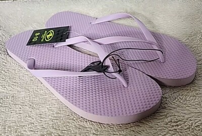 NWT Athletic Works Women s Thong Flip Flops Size 9 10 Purple eBay