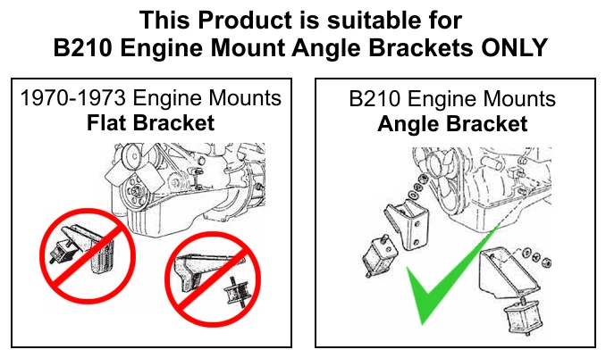 Cabezales para motor Datsun 1200 / 120Y / Sunny A12 (soportes de motor B210 ver foto) Foto 2 de 2