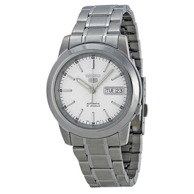 seiko 5 automatic white