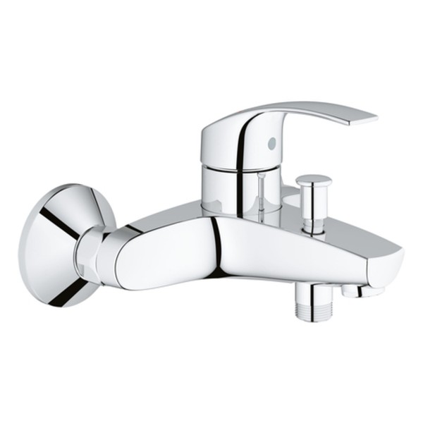 Grohe Einhand-Wannenbatterie Eurosmart Dn 15, Wandmontage Chrom Chrom-image