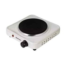 1500W Single Hot Plate Table Top Cooking Solid Ring Hob with Thermostat White