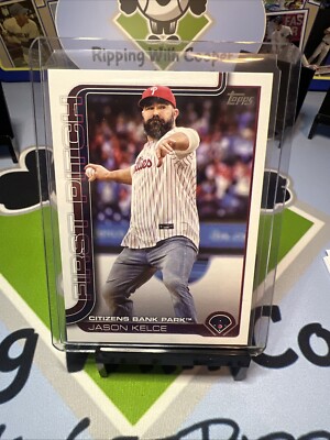 ?2025 Topps Series 1 #FP-1 Jason Kelce - First Pitch Citizens 