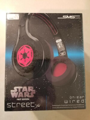 New Star Wars First Edition SMS Audio Galactic Empire Headphone Black/Red Sealed