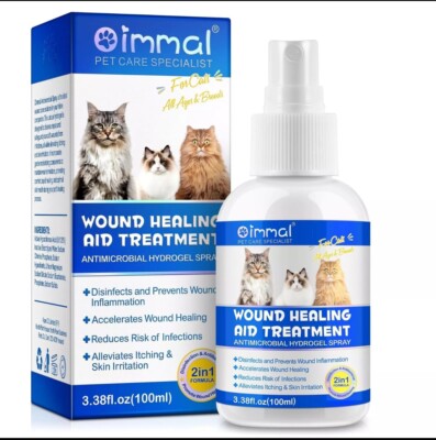 Cat Wound Care Spray   100 ML Healing Aid for Skin Repair & Treatment