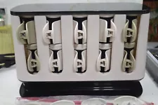 Remington H9100 Hot Rollers Hair Curlers Sectioning Clips 12 Large 8 Medium