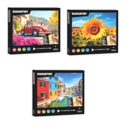 Gioco creativo Nice 96580 DIAMANTINY Quadro mosaico 3D Assortito