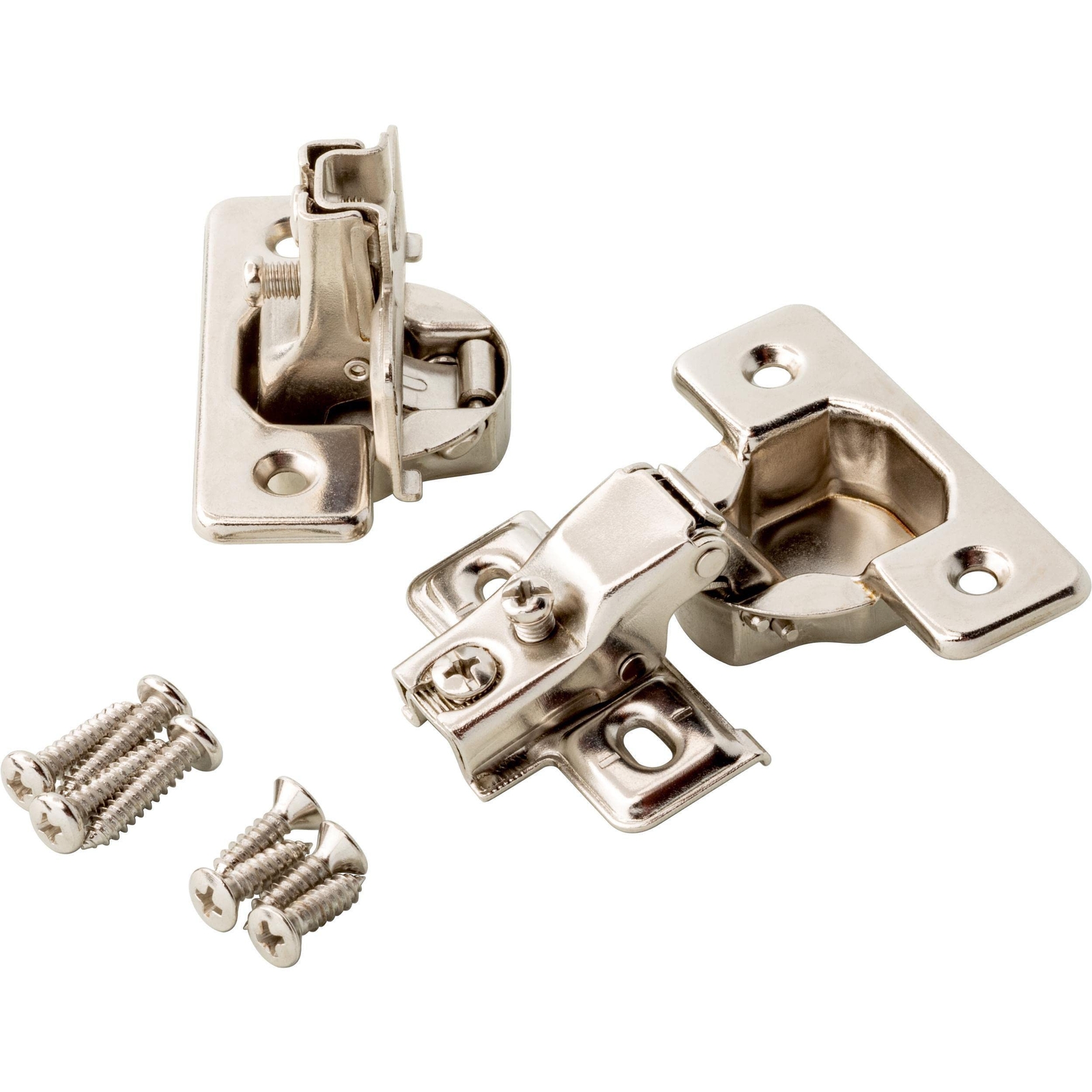 10-Pack 35mm Cabinet Hinges 100 Degree 5/8 Overlay for Cabinet Doors