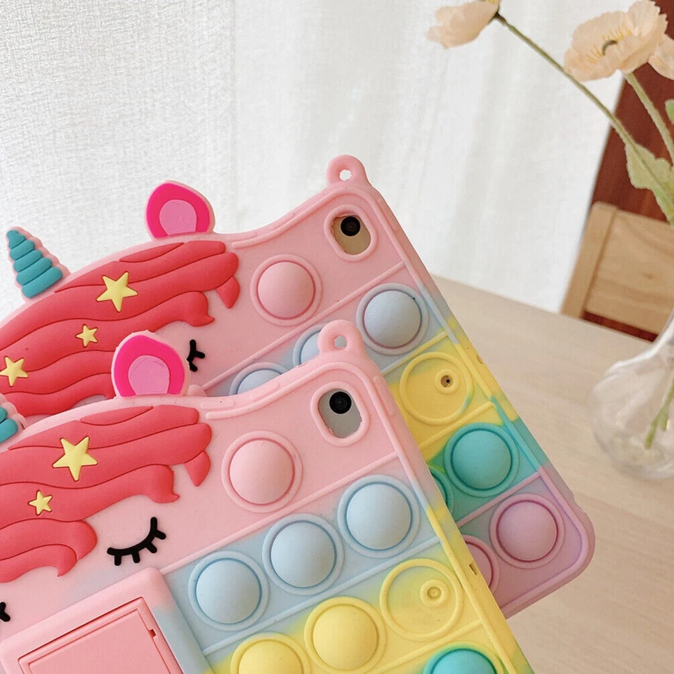 Funda protectora con soporte a prueba de golpes para niños para iPad 5/6ª/7ª/8ª/9ª/10ª generación (modelo A16) Foto 3 de 4