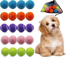 Small Tennis Balls, 20 Pack 2 inch Tennis Balls for Dogs, Colorful Easy Catch...