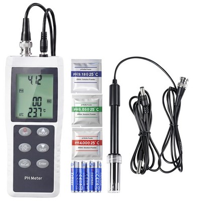 Uimoso Portable pH Tester Kit with 0-14 Range and Waterproof IP68 Probe