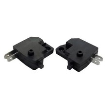 2 PCS Brake Light Switch Black Motorcycle ATV Pair