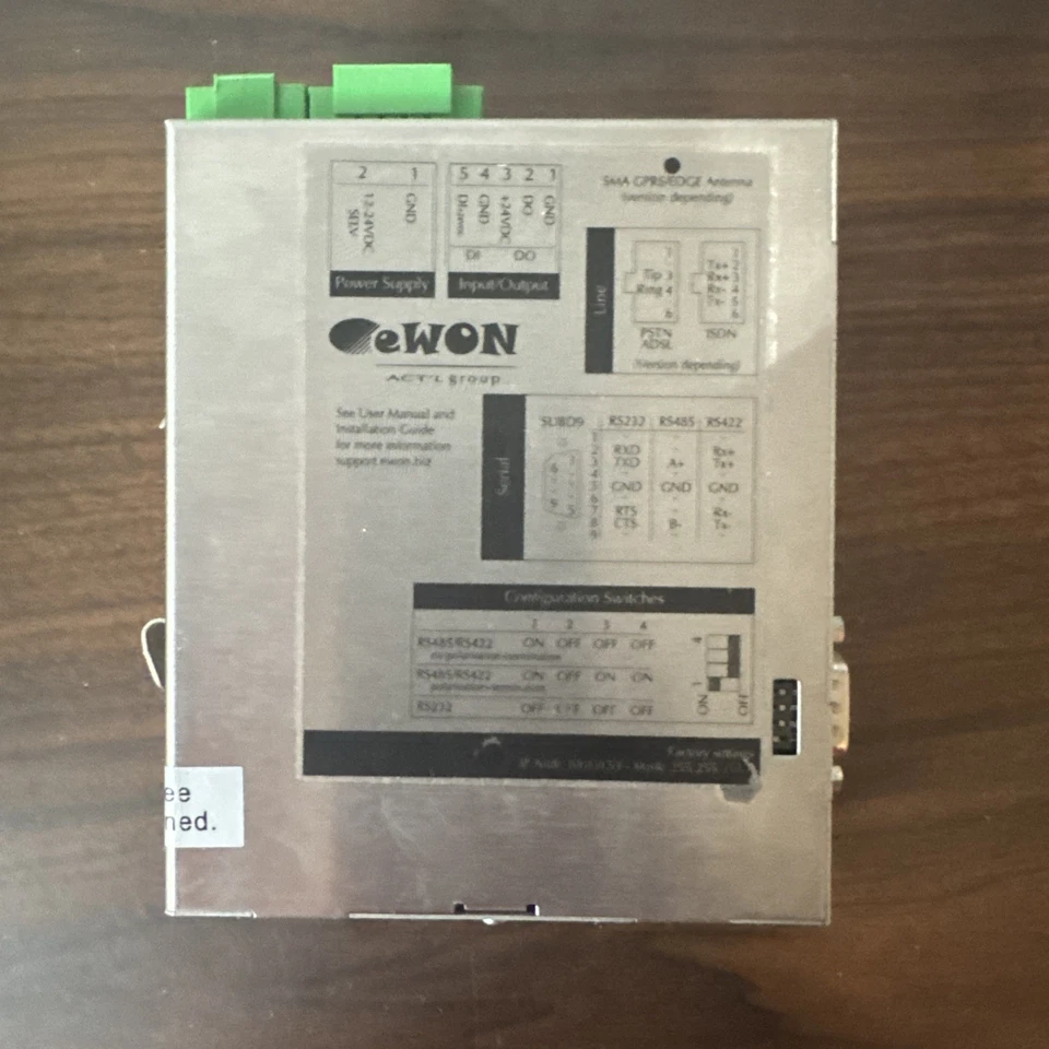 Roteador Ethernet Industrial Ewon EW26201-00-#00 2005CD/ETHERNET Unidade Módulo - Imagem 3 de 4