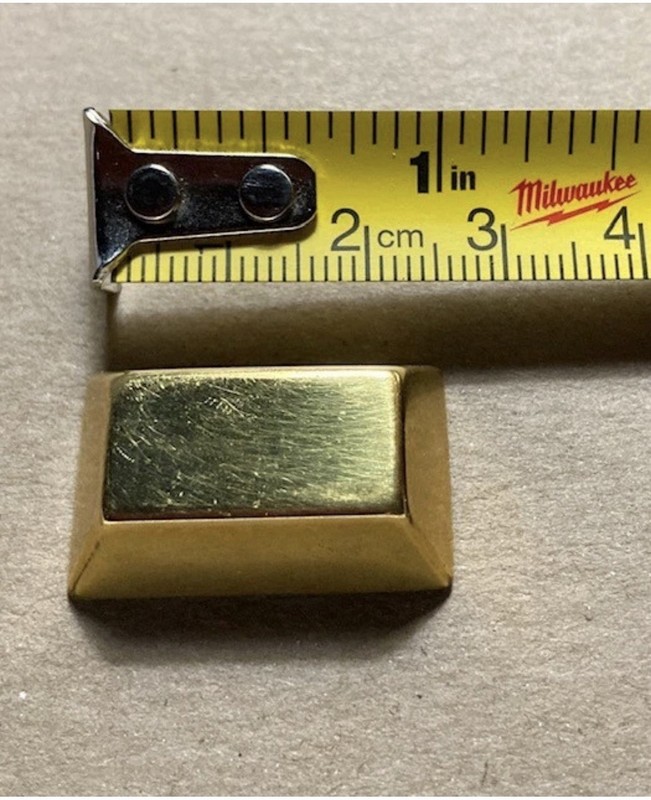 24k plated Brick minature gold bar Homestake Mine? Lead, SD (1960's) RARE