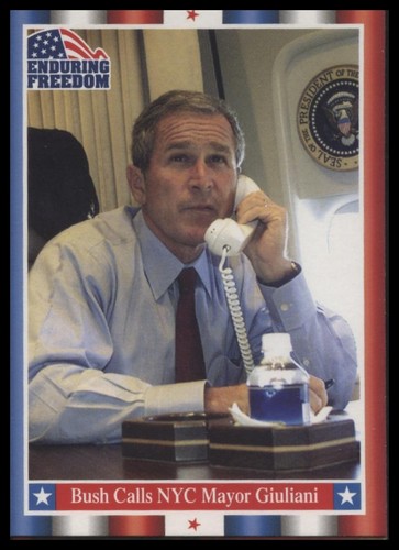 #5 Bush Calls NYC Mayor Giuliani Topps | eBay