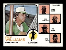 1973 Topps #179 Dick Williams A's NEAR MINT *8z