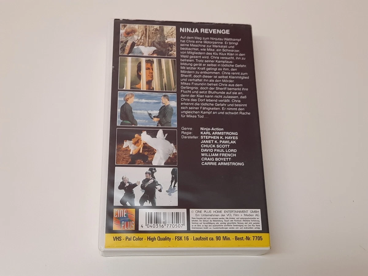 Ninja Revenge 1993 Uncut VHS German PAL Ascot Video Ninja Vengeance