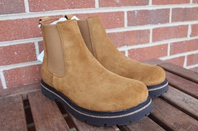 BIRKENSTOCK Highwood Chelsea Boots Slip-On Brown Suede  display picture 2