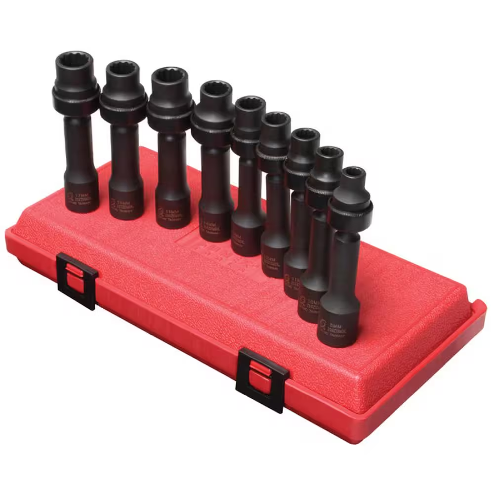 1/2 In. Drive Metric Driveline Socket Set(9-Piece)