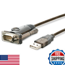 Plugable Usb To Serial Rs-232 Adapter 5Ft Com Retention - Compatible Windows