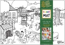 Funny Mat Table Top Coloring Mat - Farm Life - NEW