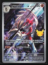 Lycanroc 138/128 ME: Illustrazione Holo 30° Celebrazione Carta Pokemon Rara