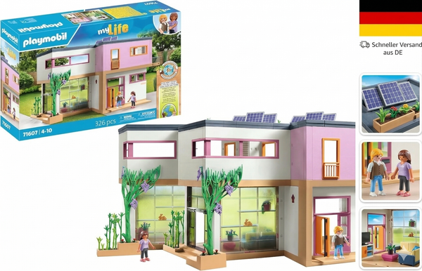 Playmobil Mylife 71607 Wohnhaus Mit Wintergarten, Inklusive Zwei Figuren Und Ein-image