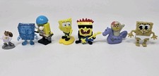 SpongeBob SquarePants Figure Lot 7 Sandy Seahorse Punk Rock Glitter Figures