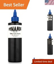 Dynamic Color 8oz Triple Black Tattoo Ink - Formula, Lot-Numbered Quality