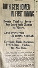 Babe Ruth Home Run, 5/11/24 Hartford Daily Courant, FULL Sports Page — photo 1