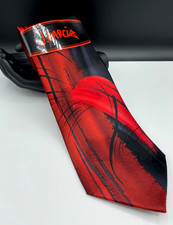 J. GARCIA Men's Silk Tie  Riptide  Red  NEW MSRP: 40.00