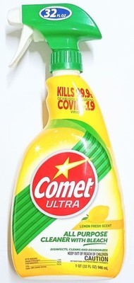 COMET Ultra 'Lemon Fresh Scent' All Purpose Cleaner wirh Bleach 946 ml USA