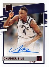Chudier Bile signed basketball card 2021 Panini Donruss #RRCB1 Rated Rookie