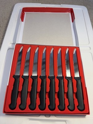 Chef's Secret 8pc 8-1/2'' Steak Knife Set Stainless Steel NEW IN BOX OPENED