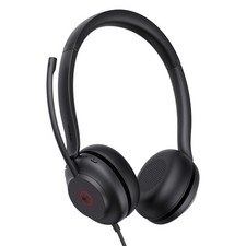 Yealink UH35 USB Headset for PC, Wired Headphones with Noise Cancelling Black