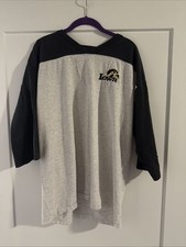 Vintage 90s Iowa Hawkeyes Women’s Baseball T Embroidered SS Made In USA College