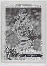 2017 Topps Gypsy Queen Black & White 14/50 Jered Weaver #120 4l8