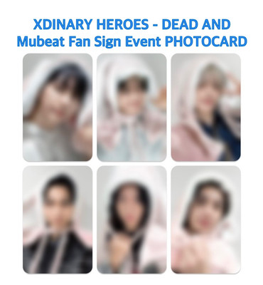 presale [Xdinary Heroes] DEAD AND Mubeat Fan Sign Event photocard