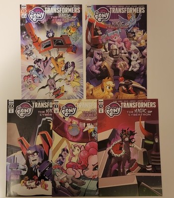 My Little Pony Transformers The Magic of Cybertron 1-4 - RI-A, RI-B, & RI Covers