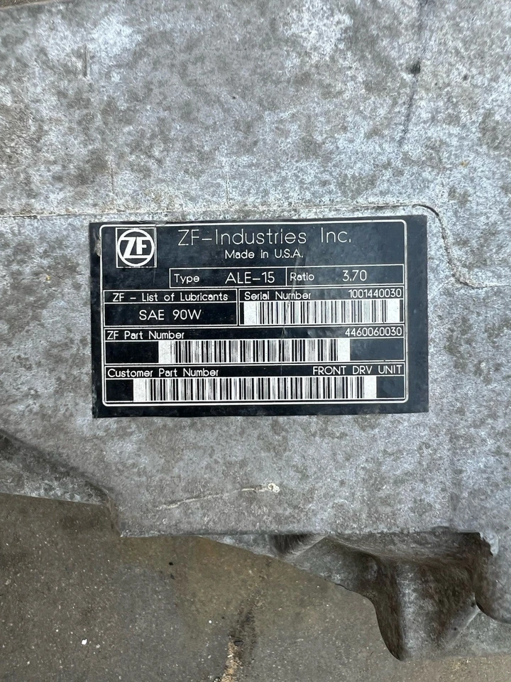 98-05 Mercedes W163 ML320 ML500 Front Differential Axle Carrier OEM 3.70Ratio - Image 4 of 4