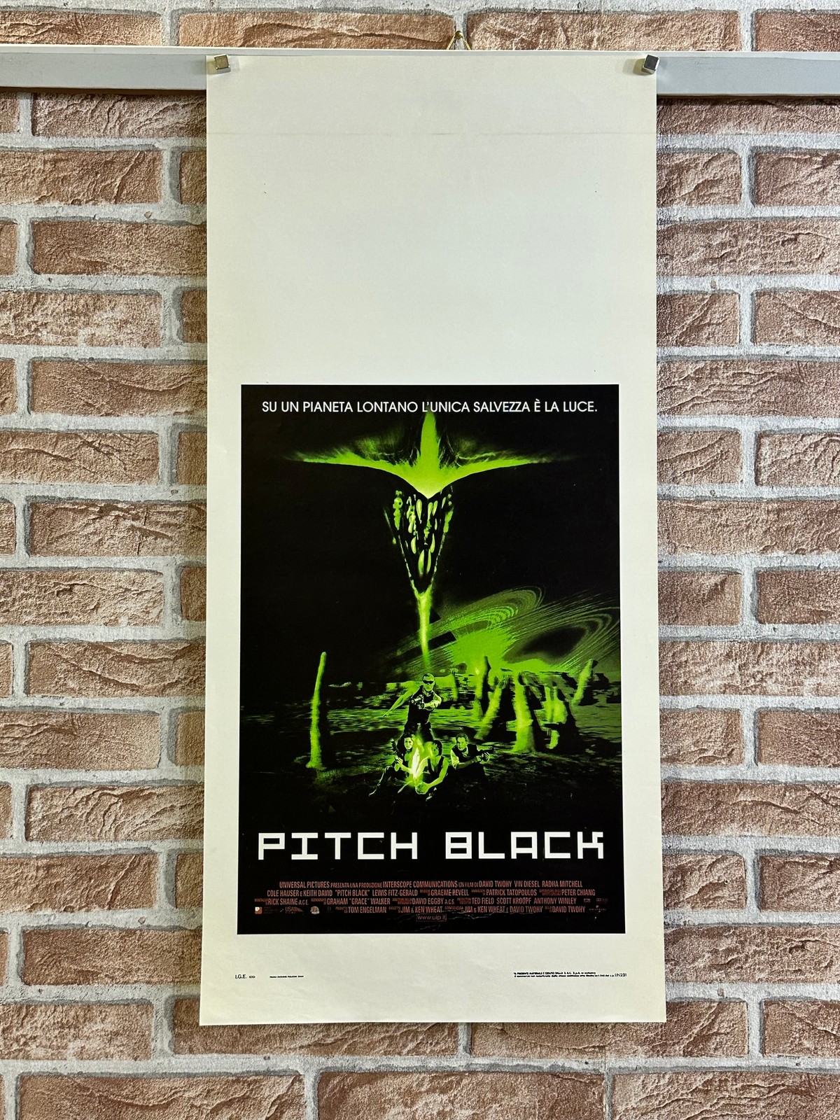 Locandina originale film Pitch Black (2000) - Regia di David Twohy