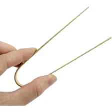 Bamboo Mini Tongs 4 inches long Natural 25 Pieces