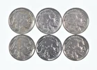 1930-1937 XF/AU Better Condition: Great Detail in Buffalo Horn 6 Coin Lot *687