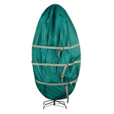 Christmas Tree Storage Bag - Upright Zippered Canvas Cover for 9-Foot Artific...