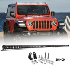 7 14 20 26 32 38 44 50 Slim Led Light Bar Spot Flood Beam Off Road Utv Lights
