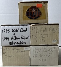 NFL Football Set Lot Of 6 Complete Sets 1990-1995 Fleer Classic Action Packed A3