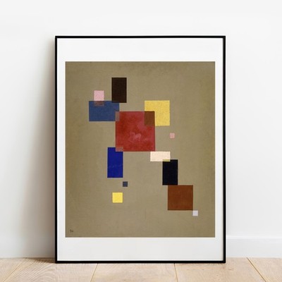 Kunstdruck Kandinsky Dreizehn Rechtecke 1930 Poster Modern Wandbild Bild