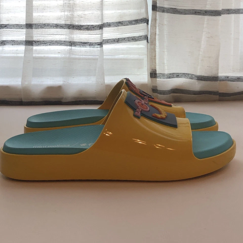 Mini Melissa Slide Niñas 4 Nube Amarilla Fábula Dibujos Animados Melflex Vegano Brasil Foto 3 de 4